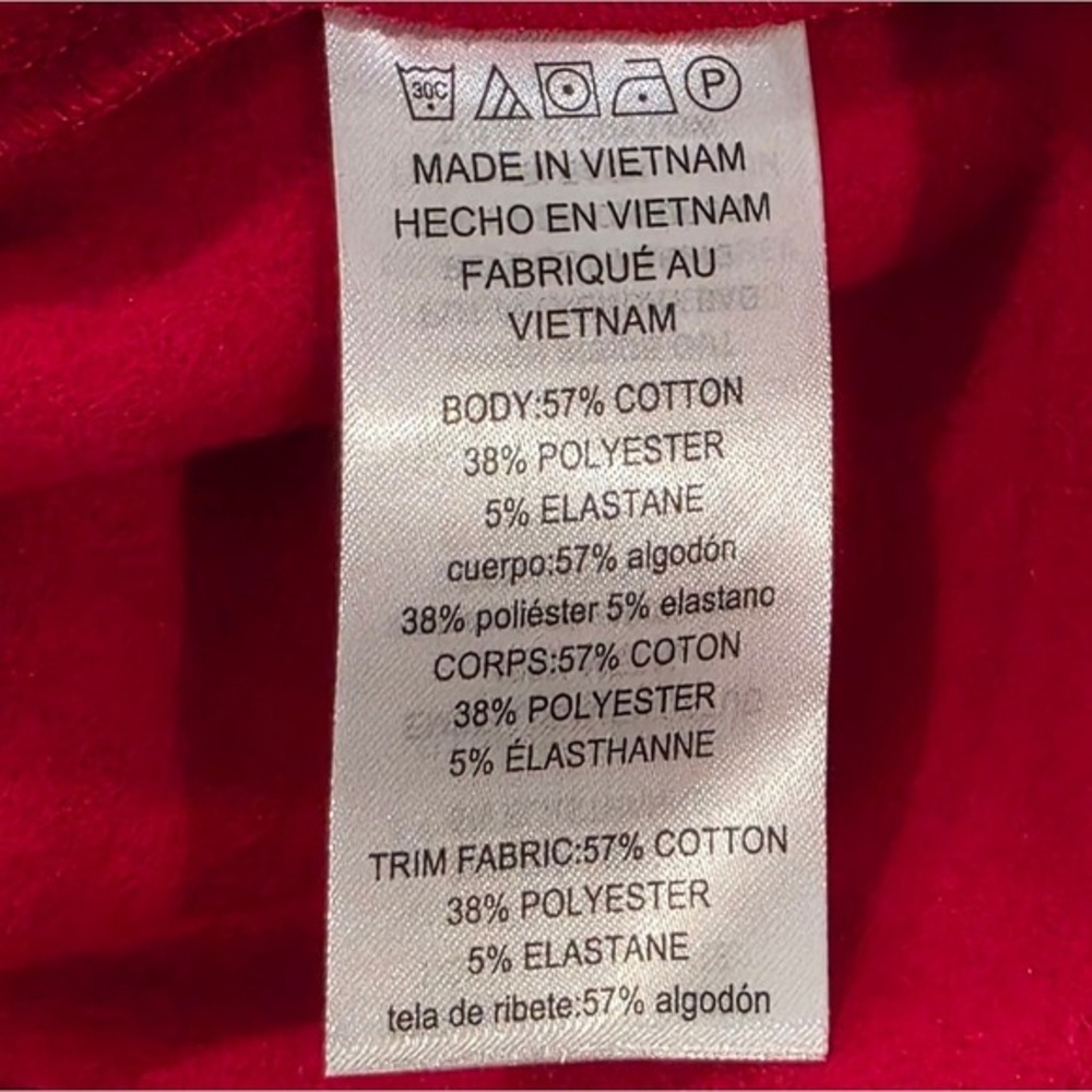 Michael Kors Women Crimson Red Rhinestone Logo Hoodie Sweatshirt Size 1X New - Picture 7 of 8